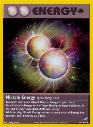 Miracle Energy 016 [Neo Destiny]  - 1st Edition Holofoil