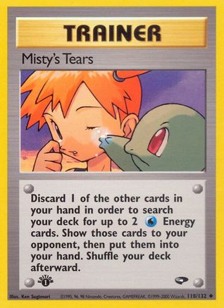 Misty's Tears 118/132 [Gym Challenge]  - 1st Edition