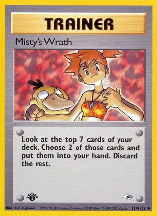 Misty's Wrath 114/132 [Gym Heroes]  - 1st Edition