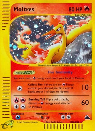 Moltres (H20) H20 [Skyridge]  - Holofoil