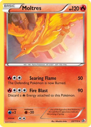 Moltres 022/113 [Legendary Treasures]  - Holofoil