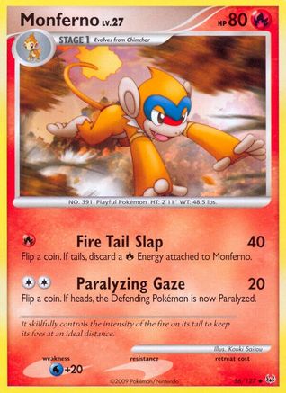 Monferno 056 [Platinum]  - Reverse Holofoil