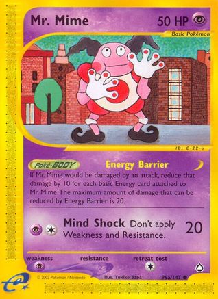 Mr. Mime (95a) 95a/147 [Aquapolis]  - Reverse Holofoil