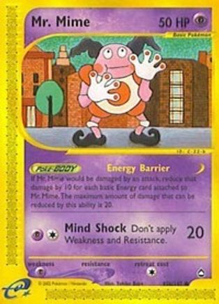Mr. Mime (95b) 95b/147 [Aquapolis]  - Reverse Holofoil