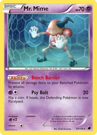 Mr. Mime 047/116 [Plasma Freeze]