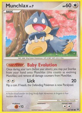 Munchlax 068/100 [Majestic Dawn]  - Reverse Holofoil