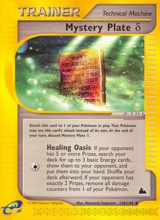 Mystery Plate Delta 136 [Skyridge]