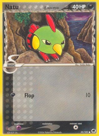 Natu (Delta Species) 055/101 [Dragon Frontiers]  - Reverse Holofoil