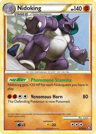 Nidoking 006/102 [Triumphant]  - Reverse Holofoil