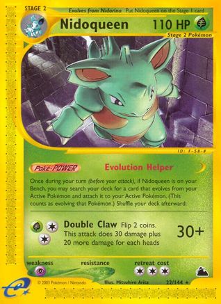 Nidoqueen (22) 022 [Skyridge]  - Reverse Holofoil
