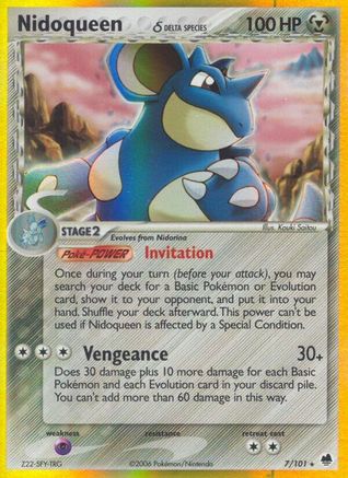 Nidoqueen (Delta Species) 007/101 [Dragon Frontiers]  - Reverse Holofoil