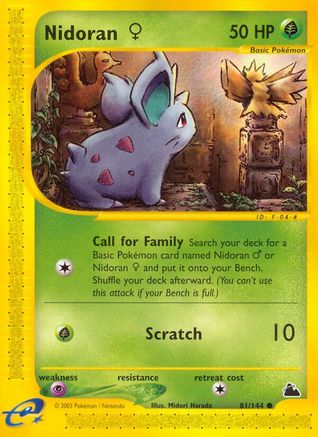 Nidoran F (81) 081 [Skyridge]