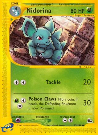 Nidorina 083 [Skyridge]  - Reverse Holofoil