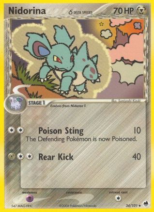 Nidorina (Delta Species) 034/101 [Dragon Frontiers]