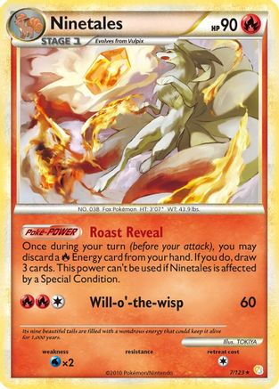 Ninetales 007 [HeartGold SoulSilver]  - Reverse Holofoil