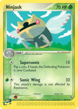 Ninjask 038/97 [Dragon]  - Reverse Holofoil