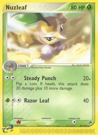 Nuzleaf 048/100 [Sandstorm]  - Reverse Holofoil