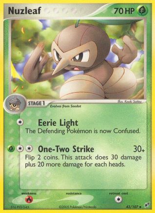 Nuzleaf 043 [Deoxys]  - Reverse Holofoil