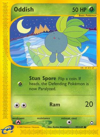 Oddish 097 [Aquapolis]  - Reverse Holofoil