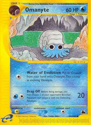 Omanyte 041 [Skyridge]  - Reverse Holofoil