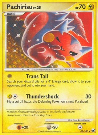 Pachirisu 043/100 [Majestic Dawn]  - Reverse Holofoil