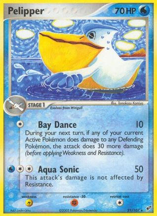 Pelipper 021 [Deoxys]  - Reverse Holofoil