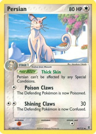 Persian 044 [FireRed & LeafGreen]  - Reverse Holofoil