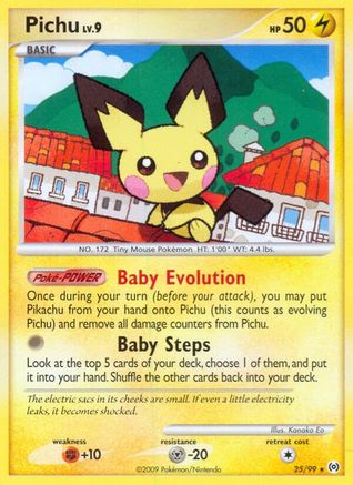Pichu 025/99 [Arceus]  - Reverse Holofoil