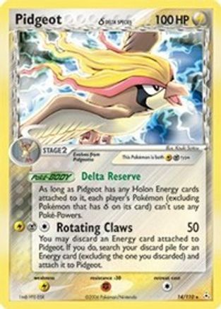 Pidgeot (Delta Species) 014/110 [Holon Phantoms]  - Holofoil