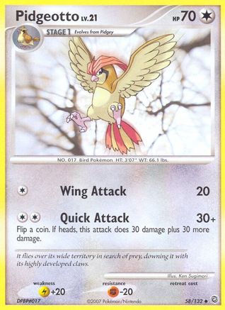 Pidgeotto 058 [Secret Wonders]  - Reverse Holofoil