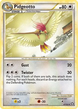 Pidgeotto 047 [Triumphant]  - Reverse Holofoil