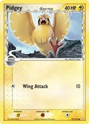 Pidgey (Delta Species) 077/110 [Holon Phantoms]  - Reverse Holofoil