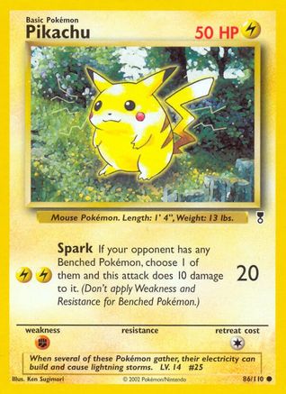 Pikachu 086/110 [Legendary Collection]  - Reverse Holofoil