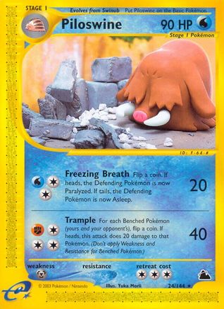 Piloswine (24) 024 [Skyridge]