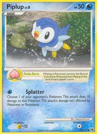 Piplup (72) 072/100 [Majestic Dawn]  - Reverse Holofoil