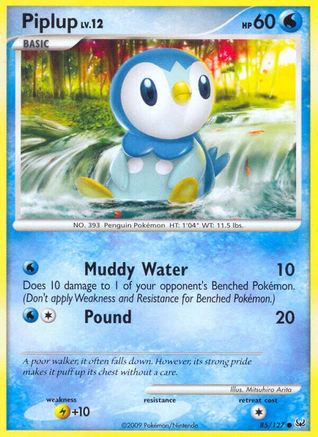 Piplup 085/127 [Platinum]  - Reverse Holofoil