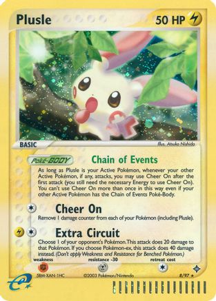 Plusle 008 [Dragon]  - Reverse Holofoil