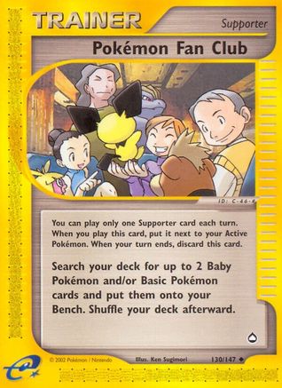 Pokemon Fan Club 130/147 [Aquapolis]