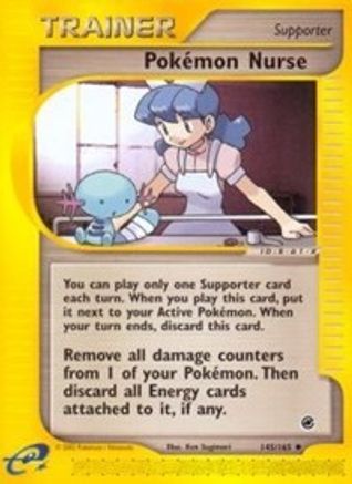 Pokemon Nurse 145/165 [Expedition]  - Reverse Holofoil