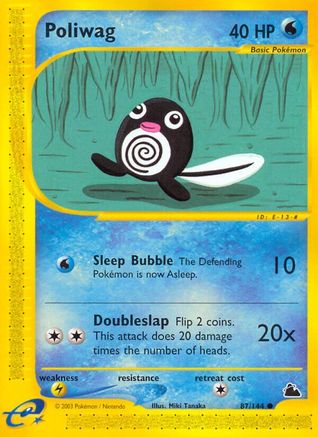 Poliwag 087 [Skyridge]  - Reverse Holofoil
