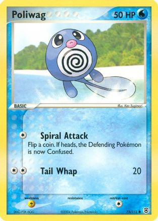 Poliwag 075/112 [FireRed & LeafGreen]  - Reverse Holofoil