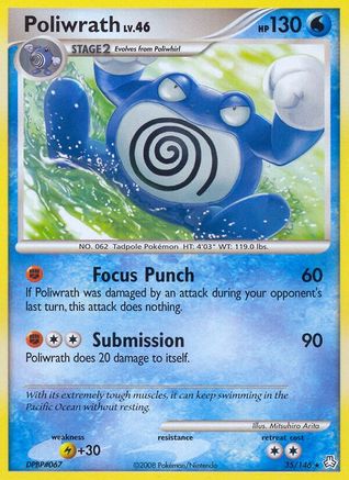Poliwrath 035 [Legends Awakened]  - Reverse Holofoil