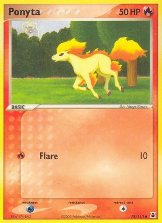 Ponyta 078/113 [Delta Species]  - Reverse Holofoil