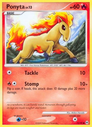 Ponyta (72) 072 [Arceus]  - Reverse Holofoil