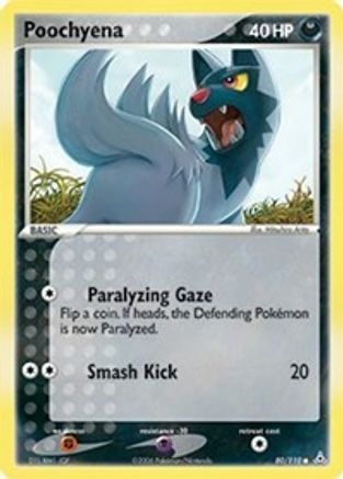 Poochyena 080/110 [Holon Phantoms]  - Reverse Holofoil