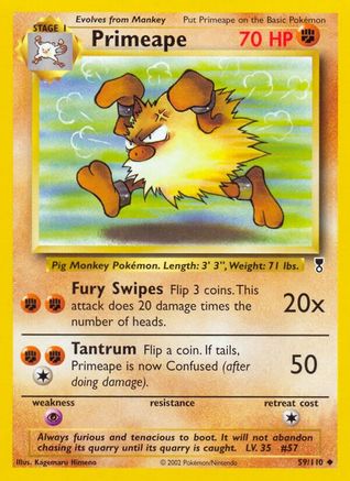 Primeape 059 [Legendary Collection]  - Reverse Holofoil