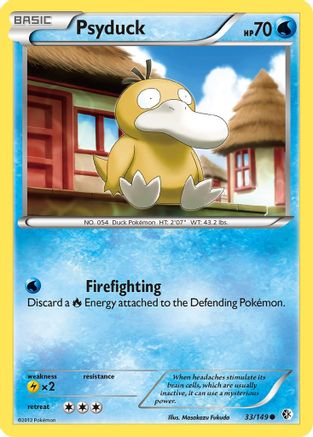 Psyduck (33) 033/149 [Boundaries Crossed]  - Reverse Holofoil