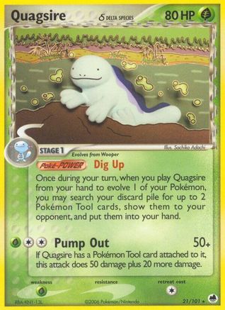 Quagsire (Delta Species) 021/101 [Dragon Frontiers]  - Reverse Holofoil
