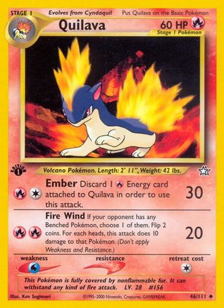 Quilava (46) 046/111 [Neo Genesis]  - 1st Edition