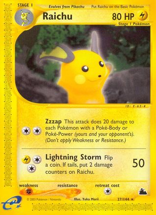 Raichu (27) 027 [Skyridge]